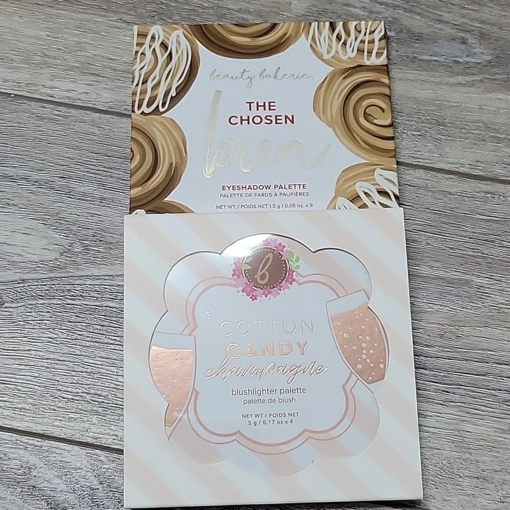 Beauty Bakerie The Chosen Bun Eyeshadow and Cotton Candy Champagne Blush Palette